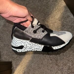 Steve Madden Black and White Sneakers
